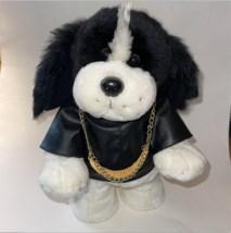 Gemmy Animated Singing Dancing Motorcycle Plush Dog Get Down Tonight Video - £50.81 GBP