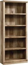 Finished In Craftsman Oak, The Sauder East Canyon 5 Shelf Bookcase. - £185.19 GBP
