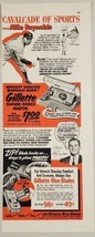 1952 Print Ad Gillette Razors Allie Reynolds Pitcher New York Yankees - £14.32 GBP