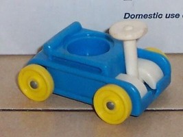 Vintage 80&#39;s Fisher Price Little People Blue Wagon #656 FPLP - $9.65