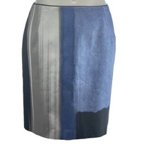 ELI TAHARI Skirt Color-blocked Pencil Midi Women&#39;s Size 6 - £21.52 GBP