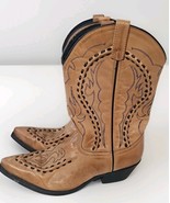 Laredo Laramie Bucklace Western Boots Men Size 11.5 Brown Snip Toe Shoes... - $1,280.29 MXN
