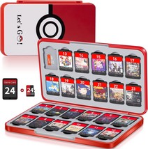 Switch Game Case Holder With 24 Cartridge Slots And 24 Micro Sd Card Storage, - £33.73 GBP