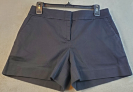 LOFT Shorts Womens Size 0 Black Cotton Slash Pockets Straight Leg Flat Front - £13.89 GBP