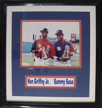Ken Griffey, Jr. &amp; Sammy Sosa Signed Autographed Framed and Matted All-Star Disp - £117.98 GBP