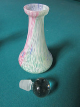 MURANO ITALY GLASS PERFUME BOTTLE WITH STOPPER - $123.75