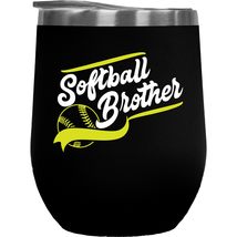 Softball Brother. Cute Sports Coffee &amp; Tea Gift Mug For Bro Or Bubba, Daddy, Fat - £22.15 GBP