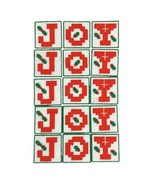 Vtg Mid Century Christmas Plastic Canvas Yarn Art Joy Holiday Decor Lot ... - $19.00