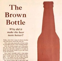 1961 Schlitz Brewing Company Brown Bottle Beer Advertisement Brewery HM2P - $29.99