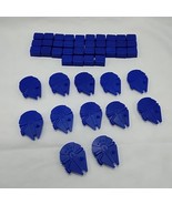(46) Monopoly Star Wars Blue Player Pieces - $242.97 MXN