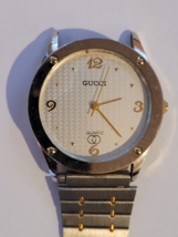 Vintage Gucci Two Tone Quartz Watch For Parts Or Repair - £157.48 GBP