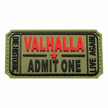 Ticket to Valhalla Admit One Vikings PVC Rubber Hook Patch (MTU2) - £7.96 GBP