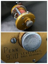 Penn Reels Levelmatic 930 Bait Casting Reel Gold Working - $58.40