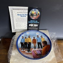 Beam Us Down Scotty Collector Plate Star Trek 1983 - £10.62 GBP