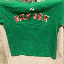 Vintage Green And Red Boston Red Sox #25 Lowell Kids Shirt Size M - £15.82 GBP