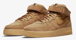 Men&#39;s Nike Air Force 1 Mid &#39;07 Casual Shoes, DJ9158 200 Multi Sizes Flax/Gum Lig - £118.60 GBP