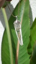 Uv reactive crystal pendant // Petroleum quartz // Terminated quartz - $24.98