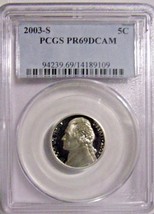 2003-S Jefferson Nickel-PCGS PR69 DCAM - $9.90