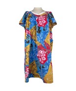 Kalama Muu Muu Dress Vintage Floral Dress Front Pockets 2X - $32.66