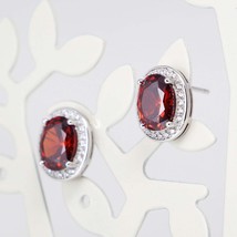 925 Sterling Silver, Cubic Zirconia Earrings, Gemstones Earrings, Cubic Zircon,  - £18.08 GBP