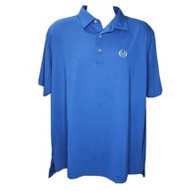 Peter Millar Summer Comfort Polo Shirt Mens XL Blue Golf Short Sleeve Stretch - £12.39 GBP