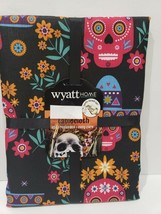 Wyatt Home Halloween Sugar Skull Day of the Dead Fabric ClotTablecloth 5... - $477.06 MXN