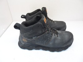 Timberland Men&#39;s Pro Ridgework Mid Comp Toe Safety Work Boots A1OP6 Black 8.5W - £33.60 GBP