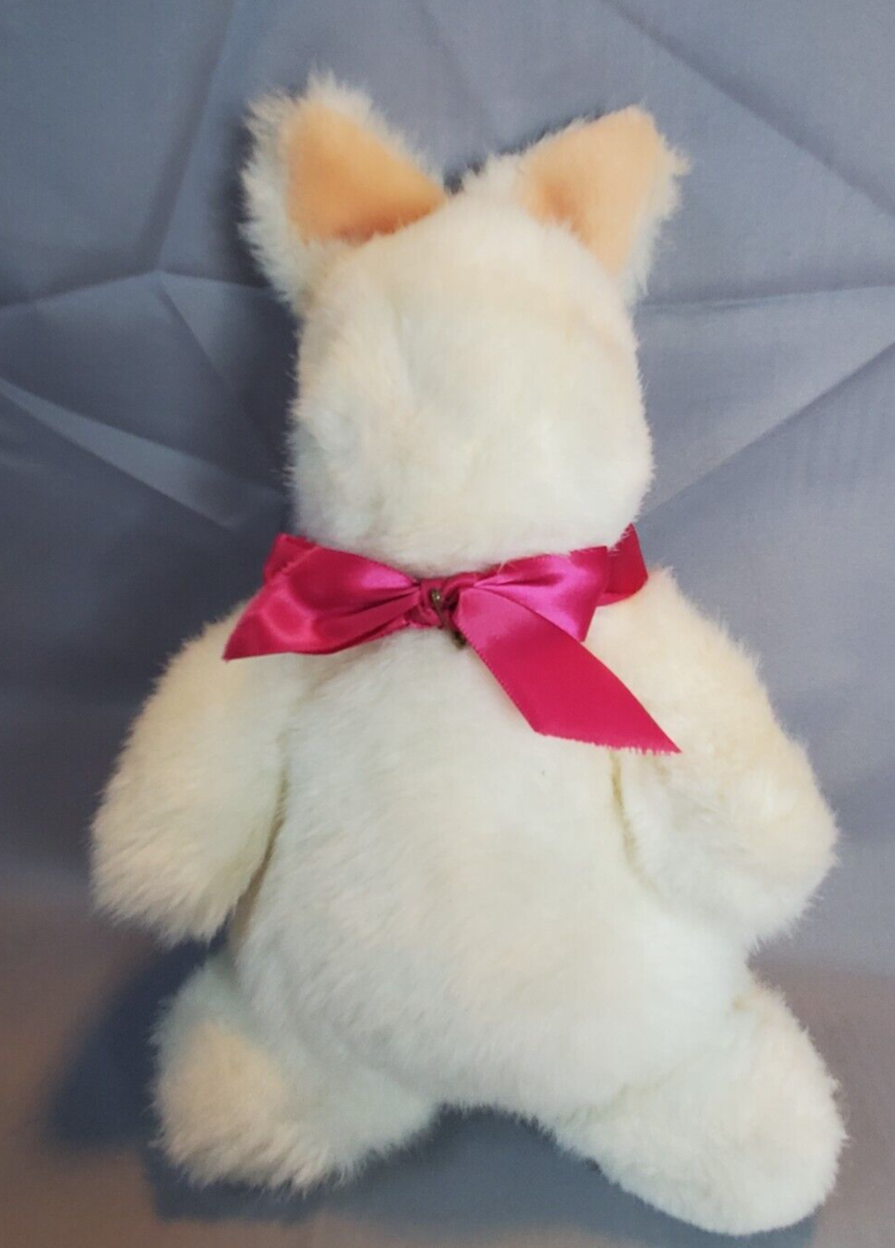 Vintage Pat the Bunny Plush White Rabbit 1987 Stuffed Animal 9-1/2" Tall Korea - $26.68