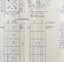 1973 Railroad Bangor Aroostook Ground Mast Signal Gate Blueprint J13c DW... - £77.47 GBP