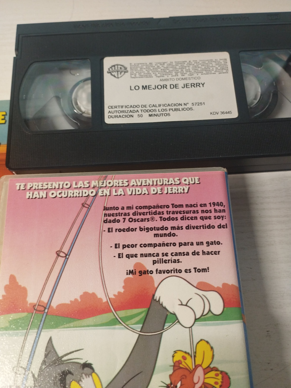 Tom & Jerry Le Mejor De Jerry Warner 1997 LOONEY TUNES - VHS + Comic Espagnol Item image 3