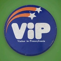 VIP Visitor In Pennsylvania Vintage Pin Button Pin back - £7.94 GBP