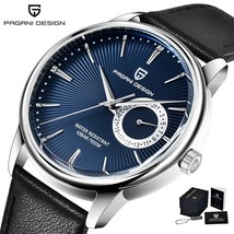 PAGANI DESIGN 2020 New Watch Men Fashion Leather Sport Men Wristwatch Japan VH65 - £70.35 GBP