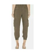 Cloth &amp; Stone Lounge Jogger Cargo Pants XS Womens Green Cuffed High Rise... - £23.37 GBP
