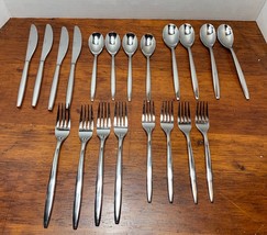20 Pcs Service For 4 Cambridge Flatware Dinner + Salad Forks Spoons Knives - £51.95 GBP