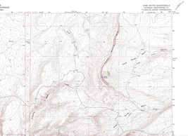 Pine Butte Quadrangle Wyoming 1968 USGS Topo Map 7.5 Minute Topographic - £18.35 GBP