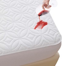 Waterproof Mattress Protector Matress Pad Noiseless Quilted Fitted Deep ... - £32.14 GBP+