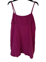 NEW Wild Fable Size L Sun Dress Plum Purple Open Back Spaghetti Strap Smocked - £9.26 GBP