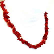 Peyote Bird Red Coral Beaded Strand Necklace Stunning Originally $98 - £18.97 GBP