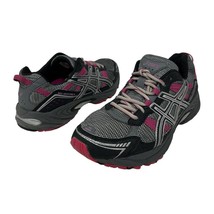 ASICS Gel Venture 4 Women&#39;s Size 11 Black Pink Athletic Running Sneaker Shoes - £20.81 GBP