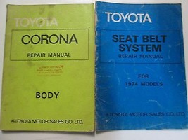 1974 1975 Toyota Corona Body Service Repair Shop Manual 2 Volume Set OEM Books - £18.02 GBP