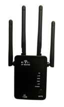 WiFi Range Extender Dual Band Wireless Internet Signal Booster Amplifier Black - £13.41 GBP