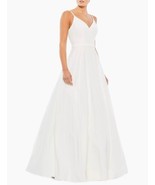 Mac Duggal Classic Taffeta A-Line Gown. Size 12. White. NWOT. 14 - £118.66 GBP