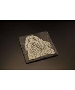 Custom Pet Slate Coaster – Laser Engraved Dog or Cat Portrait, Personalized Gift - $7.50