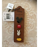 NWT/COACH X DISNEY/MICKEY MOUSE PARTS PINS/SET OF 4/KEY FOB/BAG CHARM/F5... - £35.96 GBP