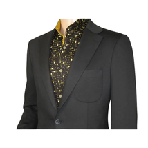 Men's MONO Turkey Casual Dress Jacket Patch Pockets Thick Cotton 1557-01 Black image 9
