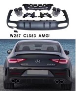 CLS53 Style Rear Diffuser &amp;Exhaust Tips for Mercedes CLS C257 AMG Bumper... - £576.65 GBP