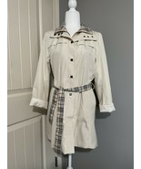 Women&#39;s Spring Size M Long Jacket With Plaid Lining - $89.00