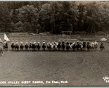 RPPC Nascosto Valley Ospiti Ranch Cle Elum Wa Clark Foto 5508 Unp Cartol... - $16.34