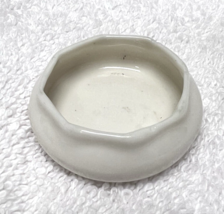Vintage Willards Belleek White Porcelain Open Salt Cellar Dip 3/4" Tall - $12.38