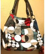 Large Geometric multi-color handbag - $68.81 CAD
